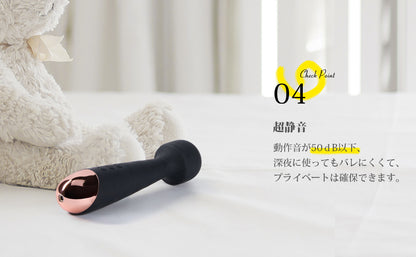 ZEMALIA RITA ローター バイブ 女性用 即中イキ 人気バイブレーター スティック型 ローター 電マ 強力 25種振動 潮吹き Ｇスポット 乳首開発 クリ責め 外イキ 静音 防水 大人のおもちゃ (黒色)  [アダルト]