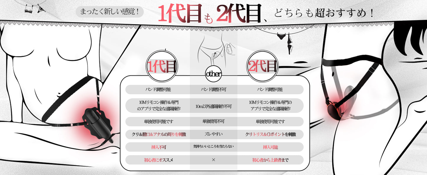 【股間超密着】遠隔ローター クリトリス攻め【3点刺激＋バンド調整可能＋10Ｍリモコン＆アプリ対応＋10種類振動】リモコンバイブ 遠隔操作 アダルトグッズ バイブ 女性用 クリトリス 潮吹き とびっこ 人気 静か【ローター拘束固定パンツ、ノーパンでお出かけもOK！】バイブ 女性用 アダルトグッズ 大人のおもちゃ  [アダルト]