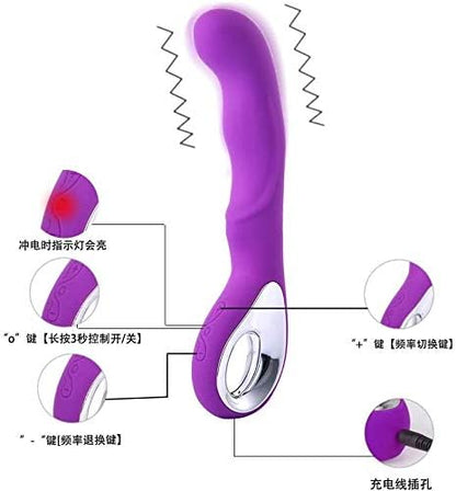 【爆振！絶対にイケるバイブ！】 １年品質保証 バイブ 女性用 強力 中いき 電マ クリトリス 潮吹き 静音 ピストン 初心者 防水 ローター スティック ディルド  [アダルト]