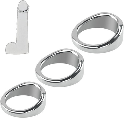 ペニスリング 男性用 ペニすリング cock ring ボンテージ 拘束リング ボール ストレッチャー 304金属 ステンレス鋼 コックペンダント ウェイト トレーニング 男性の貞操デバイS(22mm）  [アダルト]