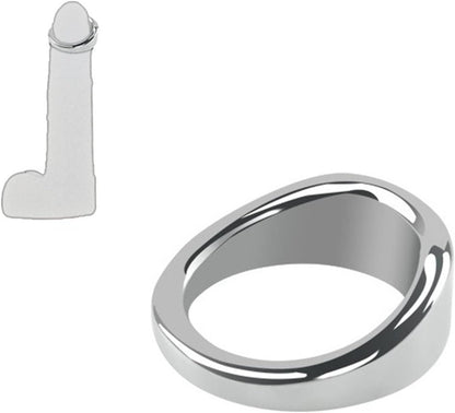 ペニスリング 男性用 ペニすリング cock ring ボンテージ 拘束リング ボール ストレッチャー 304金属 ステンレス鋼 コックペンダント ウェイト トレーニング 男性の貞操デバイS(22mm）  [アダルト]