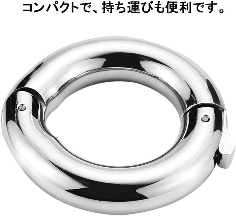 コックリング ペニスリング 金属 5種類のサイズが調整可能 歯車付きのペにスリング 男性用 アダルトグッズ (L)  [アダルト] ブランド: Tibemi
