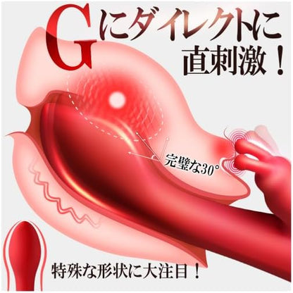 【中イキ女王！Gスポットを猛攻！】-バイブ 女性用 中いき-【【10×10種激振=クリ＆Gスポット同時爆イキ】おとなのおもちゃ 人気 女性向け ばいぶ 女性用強力 ローター クリトリス攻め 人気ランキング ディルド 電マ アダルトグッズ 潮吹き バイブレーター なかいき開発 超強力 静音 初心者向け 生活防水 クリを3Wayで責め！玩具 指型設計 細いバイブ vibrator 日本語説明書付き ポルチオ開発 電動ディルド 大人のおもちゃ  [アダルト]