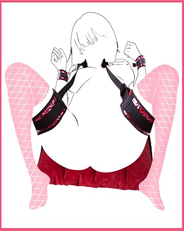 [SM愛好者推薦] SMグッズ 【体位解禁M字開脚専用】sm 拘束具 女性 アダルトグッズ 【可調式ベルト＆手枷+ラブポジ クッション マンネリ防止3点セット】人間工学の設計 深めの姿勢サポート 枕/旅行枕 痛くない BDSM＆初心者 大人のおもちゃ KOUMI  [アダルト]