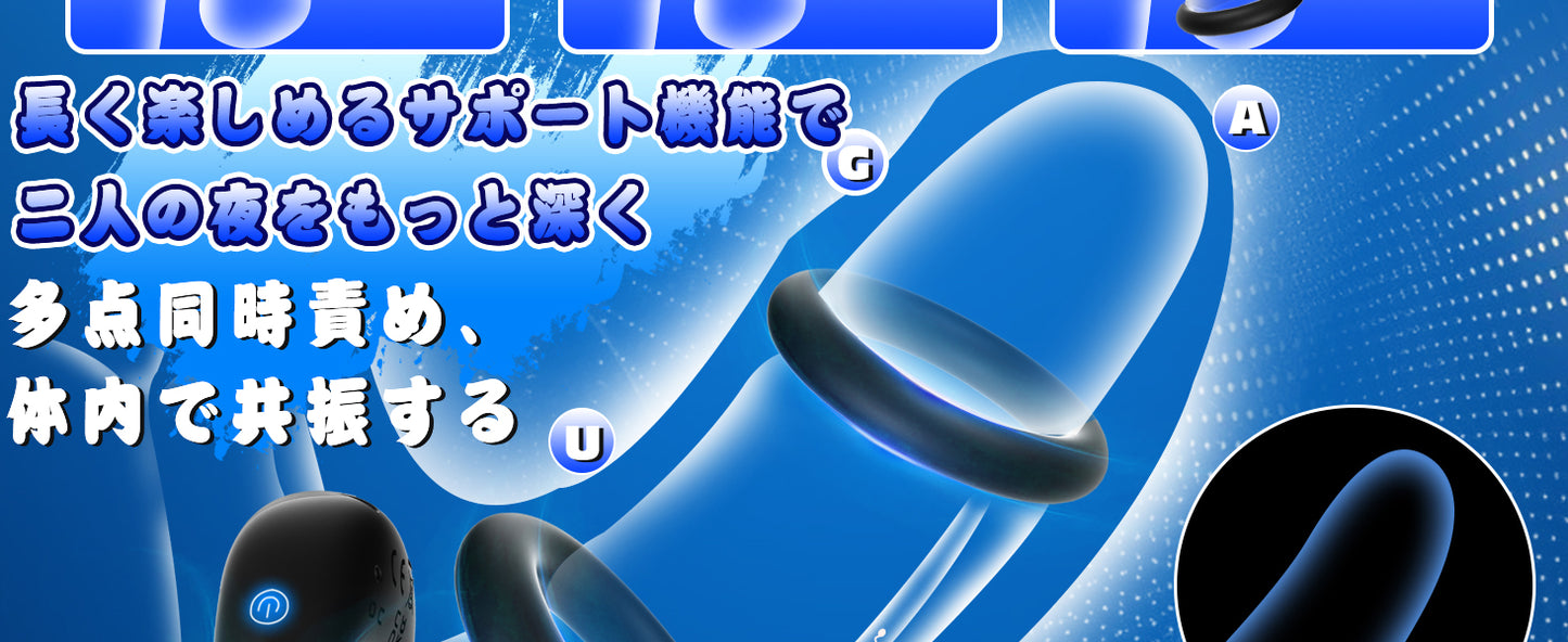 AiFox ペニスリング コックリング ペニスバイブ 10種強力振動 三角リング【竿&玉袋＆根元ロック】締め付け感 ペニス刺激 高弾力 通気性 男性向け カップル神器 シリコン製 防水 USB充電式 大人のおもちゃ アダルトグッズ  [アダルト]