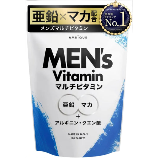 アンビーク メンズマルチビタミン 亜鉛 マカ 錠剤 ビタミン14種 クエン酸 アルギニン シトルリン 即効チャージ 持続型 栄養機能食品 ビオチン (通常サイズ×1袋)