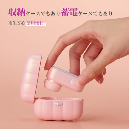 SVAKOM 吸うやつ 吸引バイブ 女性用 潮吹きバイブ 強力ローター ク○バイブ 電マ【コンパクト＋パルス吸引＋アプリ遠隔操作+6*11種遊び方】密着刺激 クリ攻○刺激 クンニ 乳首開発 クリ責め 前戯神器 電動ディルド USB充電 TYPE-C端子 静音 小さい 強力 静か 柔らかい シリコン製 生活防水 秘密配送 バイブレーター 日英取説 SVAKOM みみき 人気 イヤホン 1.0 個  [アダルト]