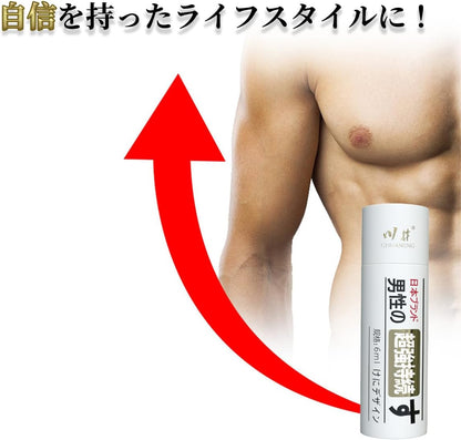 強力スプレー 男性用、貴重な植物配合 天然成分、自信とプライド 長続き、持続力をアップに期待、日本ブランド（6 ml/20回分）