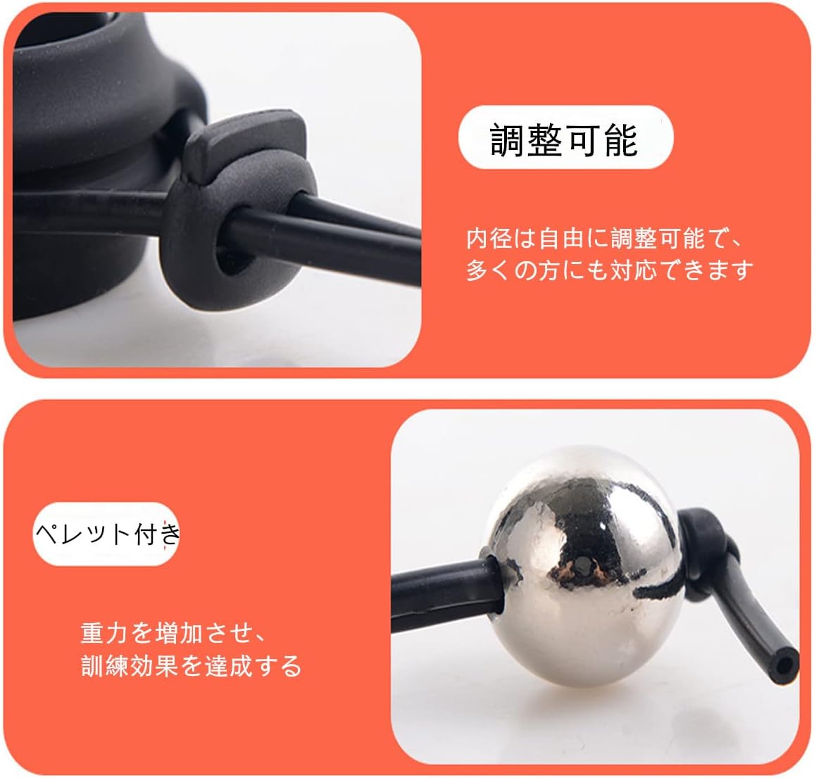 Tsukitoy ペニスリング 男性用コックリング ペニス 金属 ぶら下げビーズ付きペニス牽引器 ぺニス拘束具 多種用途 初心者 日常着可 調整式 -25mm||3ビーズ  [アダルト]