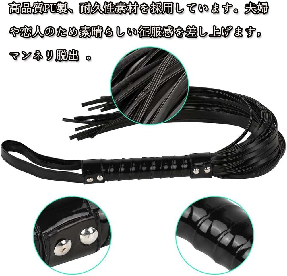 smグッズ バラ 鞭 ムチ 叩き お仕置きコスプレ道具 激感 調教 音のわりに痛くない 鞭穂 初心者 SMプレイの定番 乗馬鞭 ムチスパンキング  [アダルト]