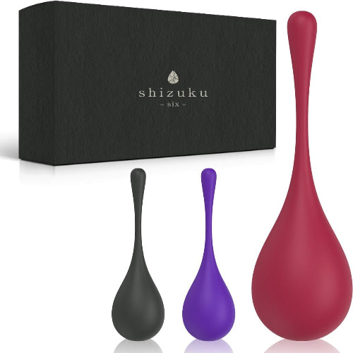 【現役AV女優監修の逸品】shizuku-six- 膣トレ 膣トレーニング ゲイシャボール 骨盤ボール 膣トレボール インナーボール レッド パープル ブラック  [アダルト]