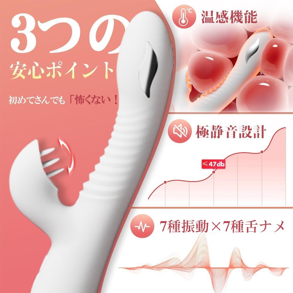 Melli Melli 【ローター卒業後の初バイブ】 初心者向け おとなのおもちゃ バイブ 中いき 【静音+連続11層激イキ+7舌ナメ*7激振+42℃温感】 ばいぶ 女性用 強力 人気 クリトリス 舌舐めイキ 潮吹き カープル向け マンネリ解消 電マ アダルトグッズ 日本語説明書付き マグネット充電 磁気 IPX6防水 暖かい 開発用 シリコン製 ディルド 人気ランキング ラブグッズ