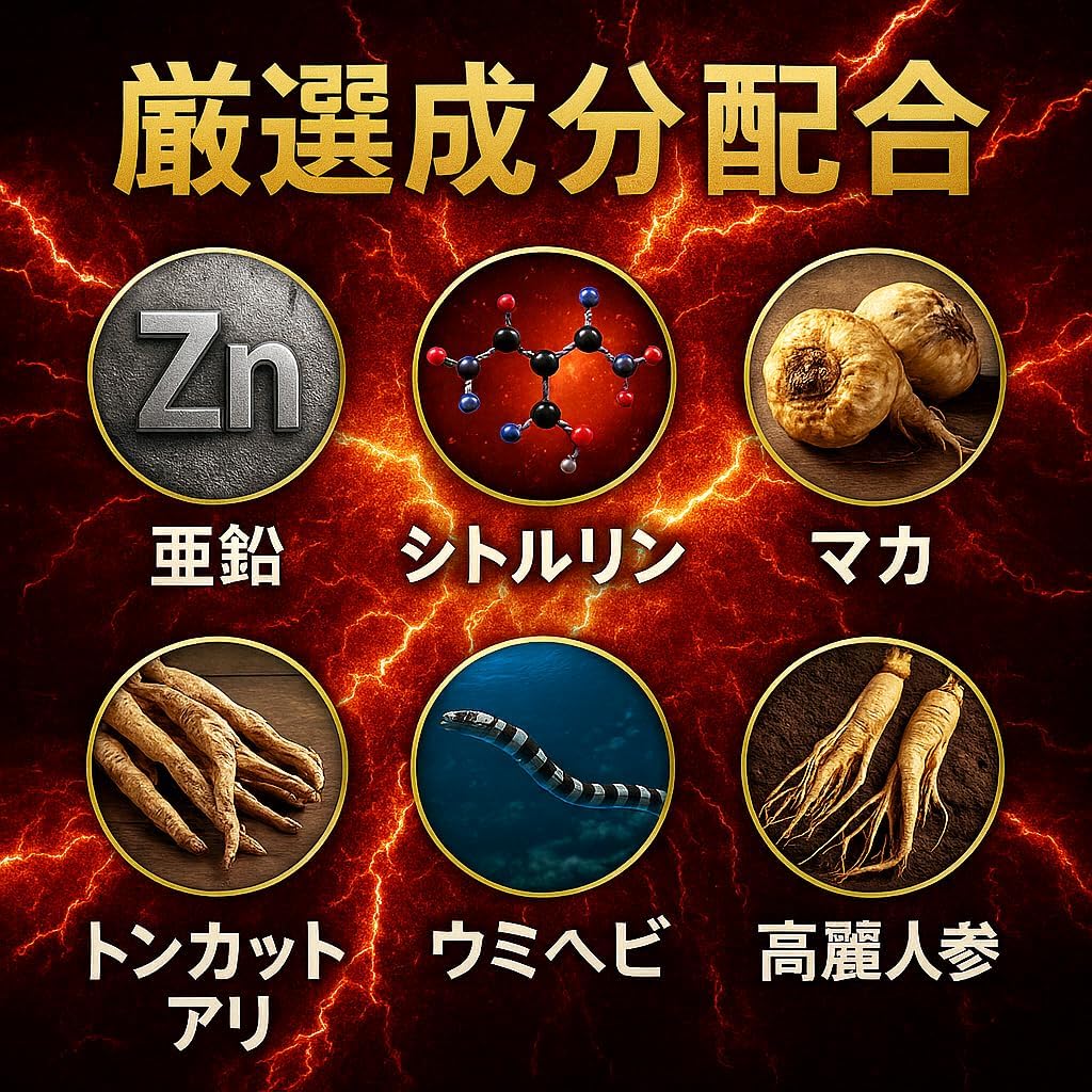 【みなぎる自信】マグナムブースト 30粒入り 亜鉛、シトルリン、マカ、トンカットアリ、ウミヘビ、高麗人参 MagnumBoost