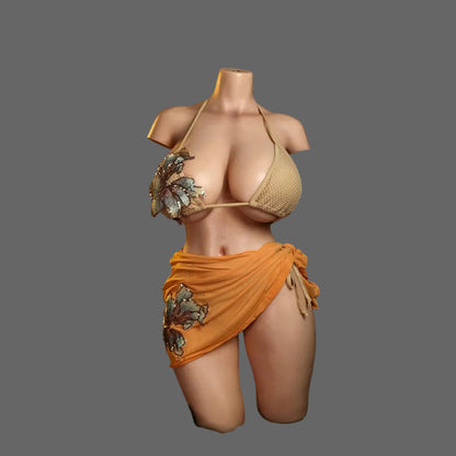 HANIDOLL 全シリコン製 リアルドール ラブドール 等身大 据置型 半身ドール 大型オナホールドール 血管メイク人気 柔らかい肉感 リアル感 ゼリー胸 肉厚 大型オナホ 2穴仕様 M16ネジ式 22.2KG  [アダルト]
