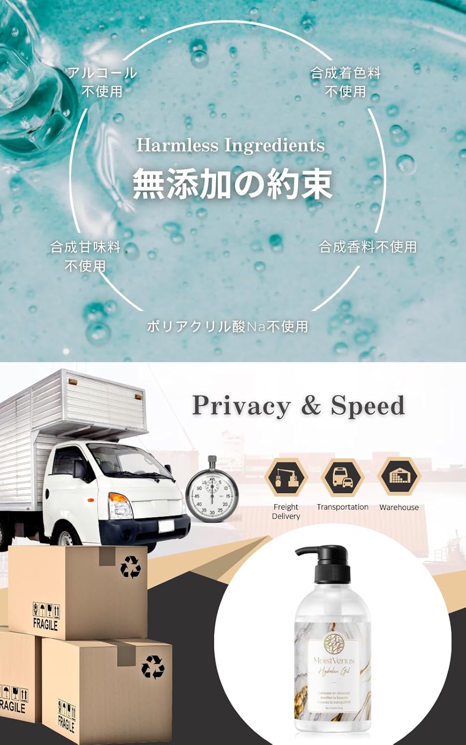 【W受賞・皮膚科医監修】潤滑ゼリー 450g ヒト幹細胞 皮膚科医試験済 美容エキス配合 ローション 大容量 オーガニック MoistVenus Hydrolux Gel 妊活 潤い ジェル ノンアルコール 挿入 潤滑剤 ゼリー 女性用 男性用 うるおい マッサージ プレミアム モイスト 保湿 乾燥肌 敏感肌 VIO