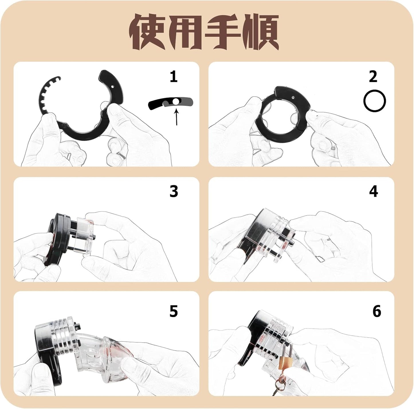 Giftoyou 貞操ロック 貞操具 ペニスケージ 貞操帯 男性用 寸法調節可能 鍵付き 拘束具 3Dホロ設計 SMプレイ SM拘束 男性用 完全防水 大人のおもちゃ アダルトグッズ  [アダルト]