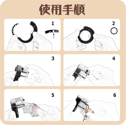 Giftoyou 貞操ロック 貞操具 ペニスケージ 貞操帯 男性用 寸法調節可能 鍵付き 拘束具 3Dホロ設計 SMプレイ SM拘束 男性用 完全防水 大人のおもちゃ アダルトグッズ  [アダルト]