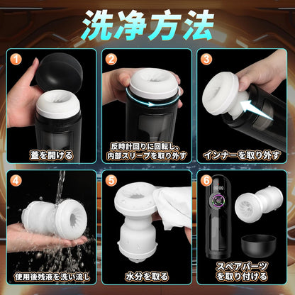 【2026完全装備男性用】28 in1機能搭載★次世代多機能オナホール電動オナホール 電動オナホ テンシラバー オナホ 【9種ピストン+9種激震+9種吸引+完全防水42℃加温機能 亀頭責め+アプリ機能付き+遠隔操作 】アプリ男性フェラ 電動オナホール 深喉締め 超強刺激 超長肉厚ホール イケるパワ 静音 男性用 (BLACK MANBA PRO) (ブラック)