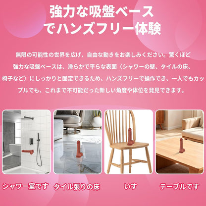 【新登場・二代目 強力吸盤付 手動 ディルド】ディルド 現役AV女優も絶賛 女性用 人気ランキング 全長20.5cm 深さ14cm 太さ3.6cm 350gの重量のある二重層設計でリアルな感  [アダルト]