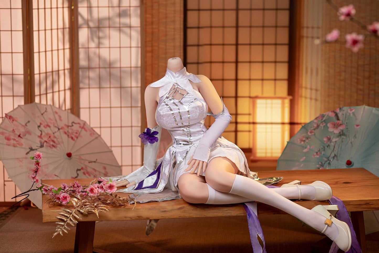 HANIDOLL ラブドール リアルドール 148cm 据置型 TPE製 ゼリー胸 2穴構造 M16ネジ接続 肩動機能 自立機能 2穴構造 非貫通 大型オナホール 男性用大人のおもちゃ ボディのみ  [アダルト]