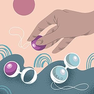 LELO (レロ) ビーズプラス - 女性用 膣トレーニンググッズ、ケーゲルボール6個（ストリング付き）、様々な膣トレーニングの組み合わせが可能