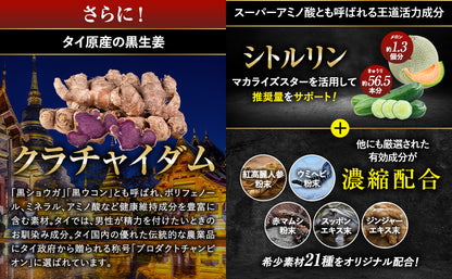 マカライズスター 15日分 45粒 亜鉛 マカ シトルリン ヒトデエキス すっぽん MACAXS 6,000mg Vitalness サプリ [栄養機能食品]
