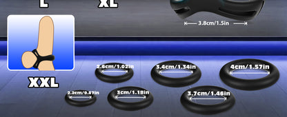 AiFox ペニスリング コックリング ペニスバイブ 10種強力振動 三角リング【竿&玉袋＆根元ロック】締め付け感 ペニス刺激 高弾力 通気性 男性向け カップル神器 シリコン製 防水 USB充電式 大人のおもちゃ アダルトグッズ  [アダルト]